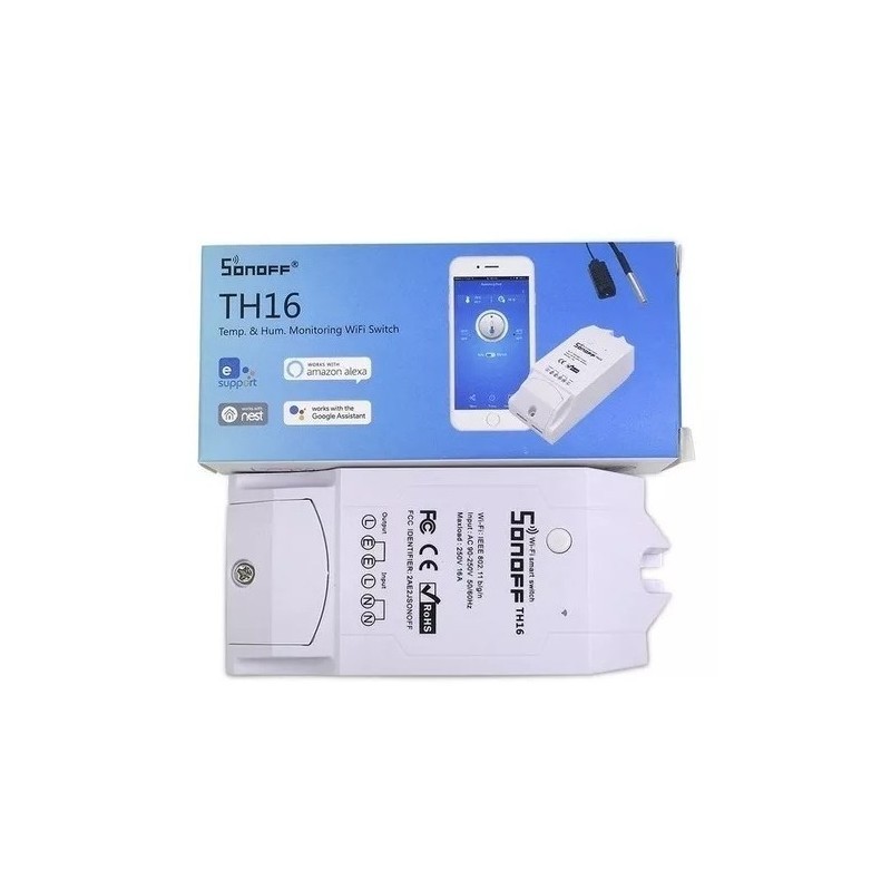 Sonoff TH16 Termostato Control Temperatura y Humedad - TresD Print Tech