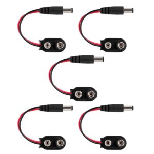 Paquete 5 piezas Conector de Bateria 9V para Arduino