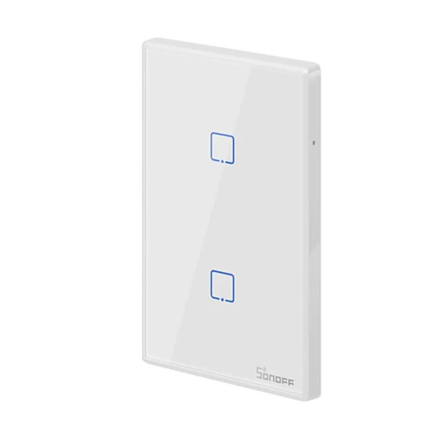 Sonoff TX2 Interruptor De Pared Touch 2 Vias Wi-Fi Blanco