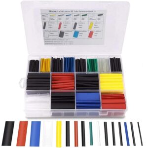 Kit Termofit 6 colores Tubo Termorretráctil 11 tamaños 580 piezas