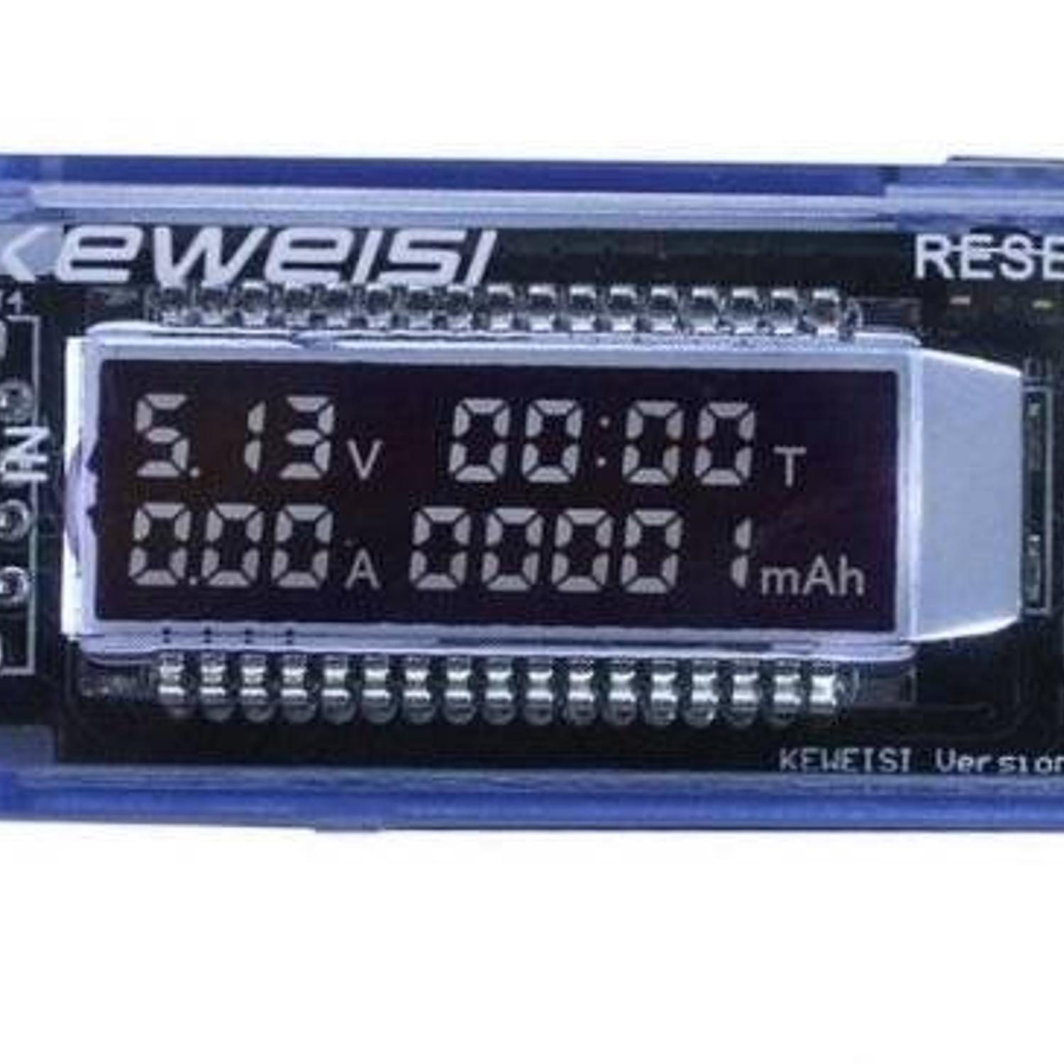 Usb Tester Probador Voltaje-Amperaje Digital Keweisi KWS-V20