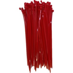 Bolsa Cinchos 4x200mm 100pz Nylon Rojo