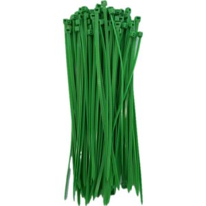 Bolsa Cinchos 4x200mm 100pz Nylon Verde