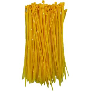 Bolsa Cinchos 4x200mm 100pz Nylon Amarillo