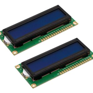 Paquete 2 piezas Display LCD 16X2 Fondo Azul Caracteres Blanco