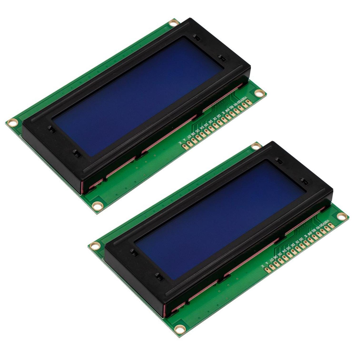 Paquete 2 piezas Display LCD 20x4 Fondo Azul