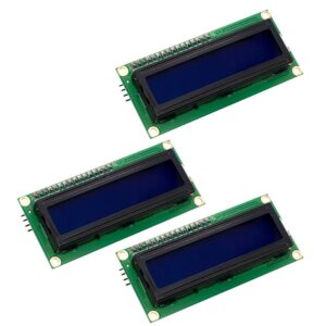 Paquete 3 piezas Display LCD 16x2 Fondo Azul I2C