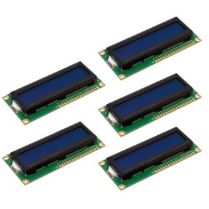 Paquete 5 piezas Display LCD 16X2 Fondo Azul Caracteres Blanco