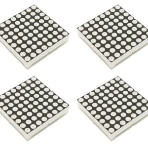 Paquete 4 piezas Matriz Led 8x8 Rojo 1088BS Anodo Comun