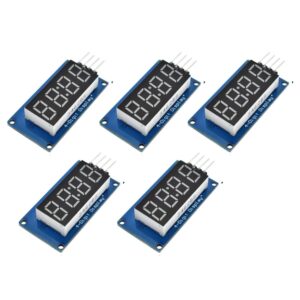 Paquete 5 piezas Modulo Display 4 Digitos 7 Segmentos TM1637