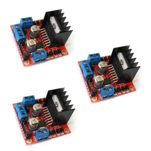 Paquete 3 piezas Modulo Driver Motor Puente H L298N 5v 2A