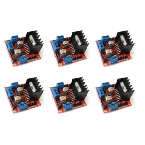 Paquete 6 piezas Modulo Driver Motor Puente H L298N 5v 2A