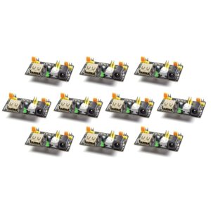 Paquete 10 piezas Fuente para Protoboard 3.3V o 5V (USB-A) MB102