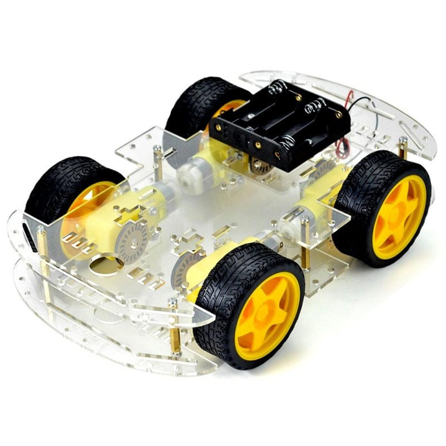 Kit Carro Robot 4WD Chasis Acrilico