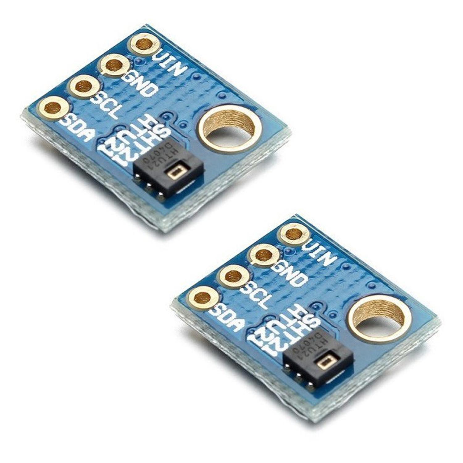 Paquete 2 piezas Sensor de Humedad SHT21 HTU21D I2C