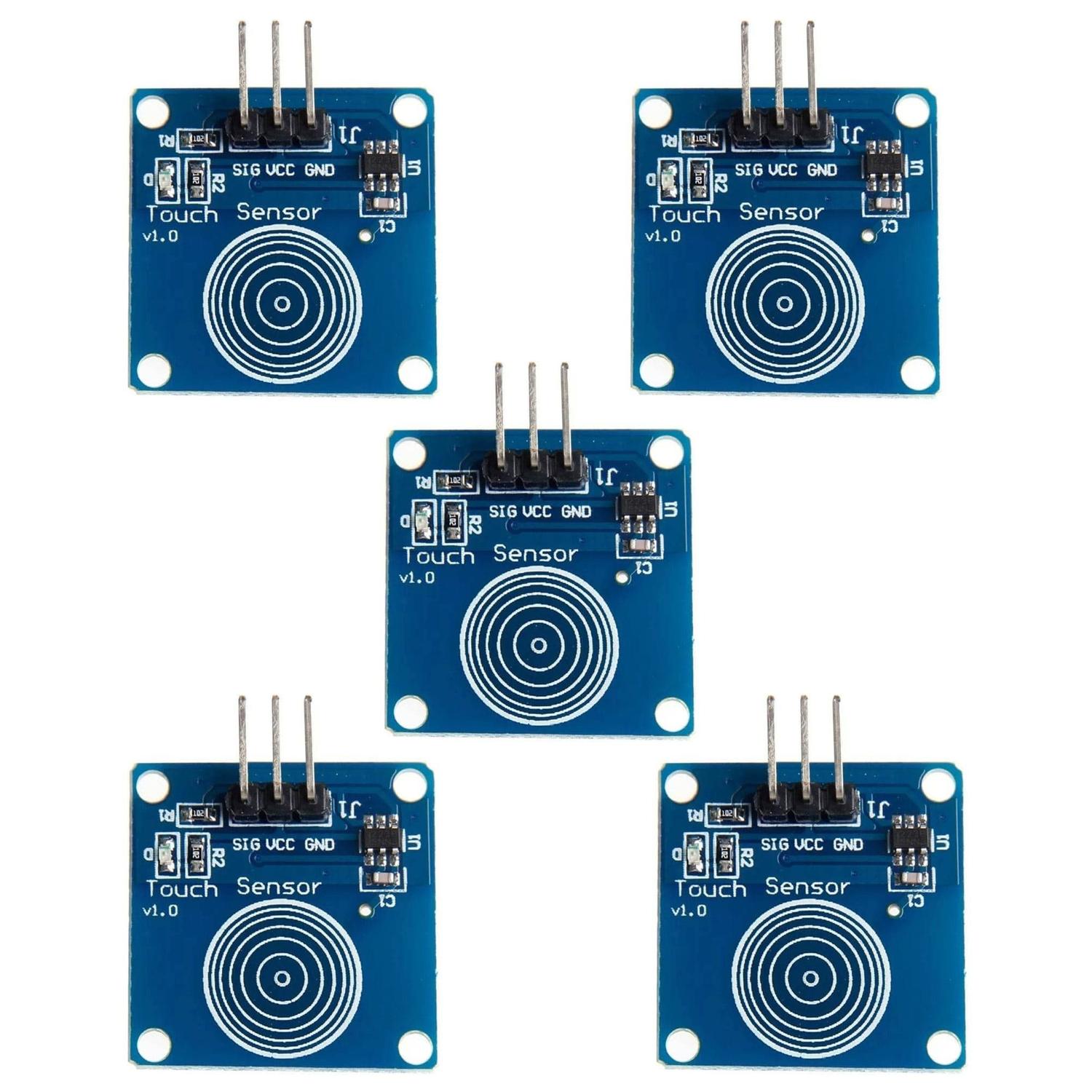 Paquete 5 piezas Sensor Boton Tactil capacitivo TTP223B