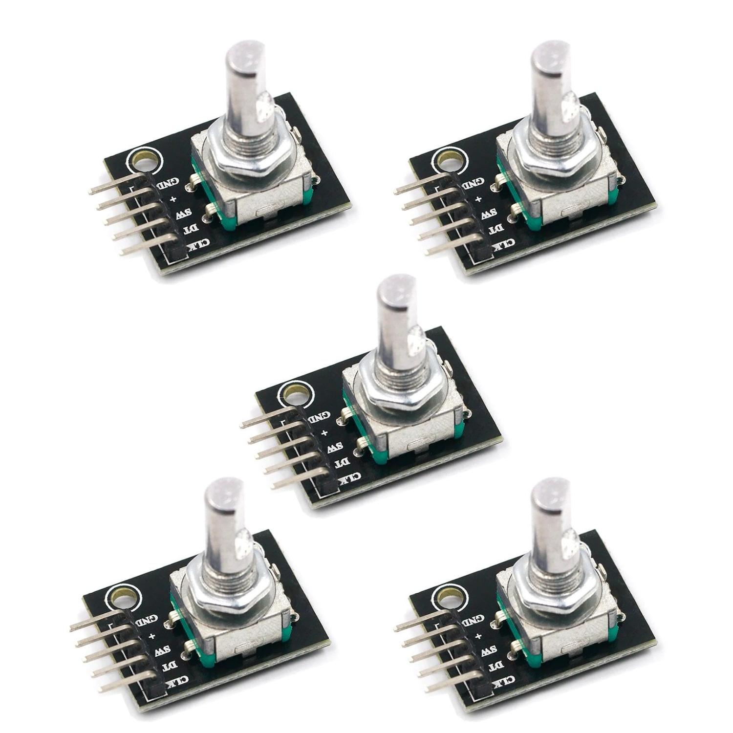 Paquete 5 piezas Sensor Encoder Rotativo Modulo KY-040