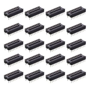 Paquete 20 piezas Base Socket 20 Pines IC DIP-20 Slim