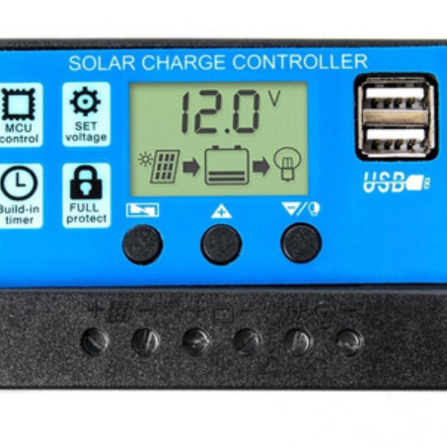 Controlador De Carga Solar 12v/24v 10a PWM W88-A