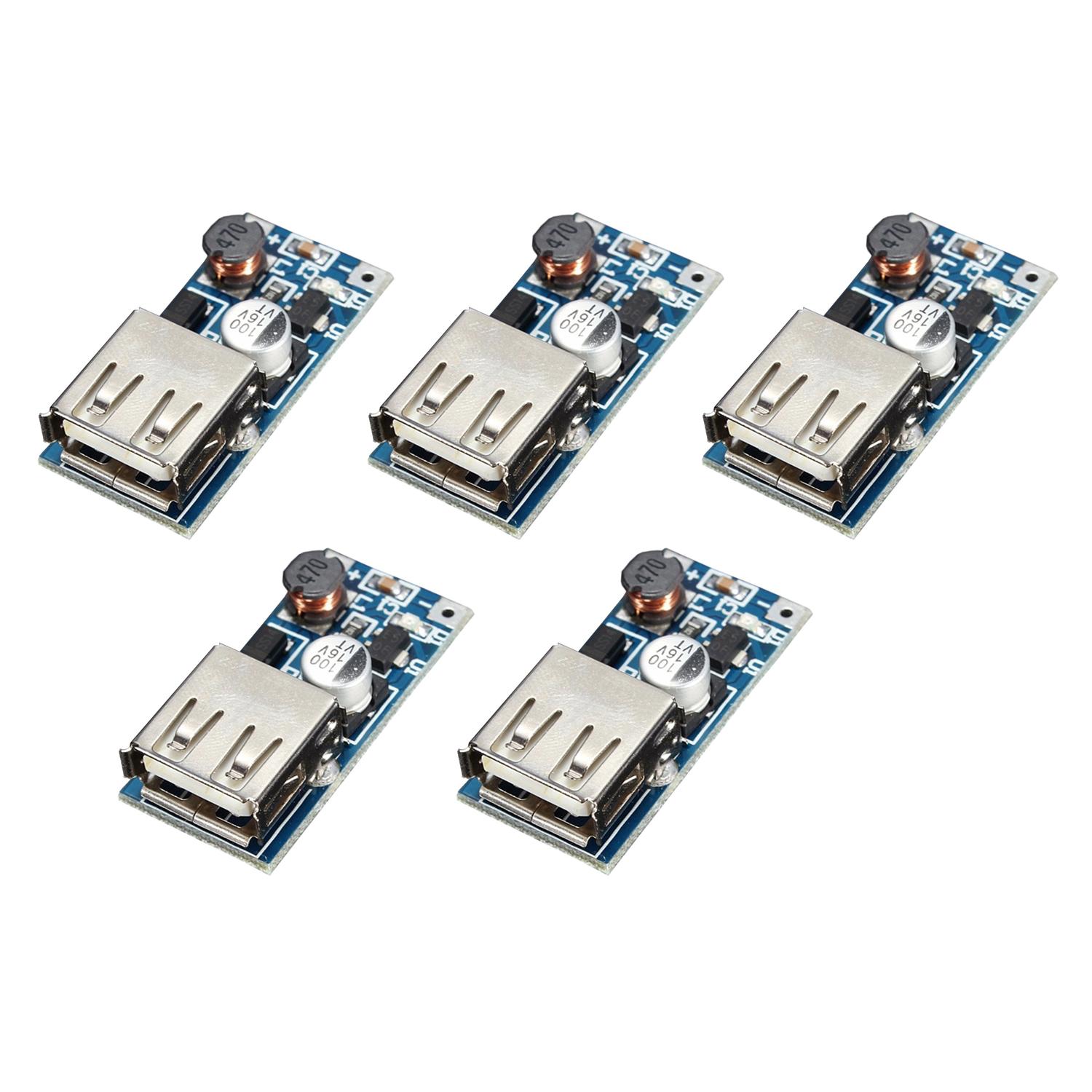 Paquete 5 piezas Módulo Elevador De Voltaje Pfm DC-DC 0.9v-5v A 5v Usb